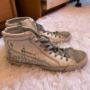 Limited Edition NYC Golden Goose High-Top Sneakers! Size 40!